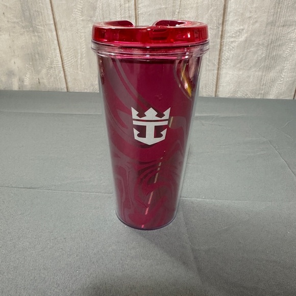 Caribbean Other - Royal Caribbean Liberty of the Seas Maroon Travel Tumbler with White Logo